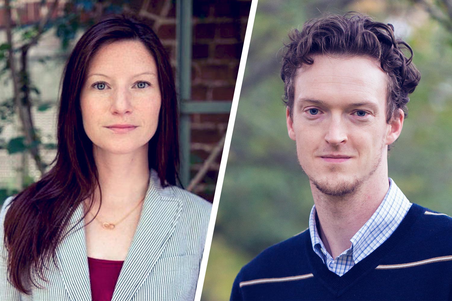 Headshots left to right: Christine Mahoney and Phillip Potter